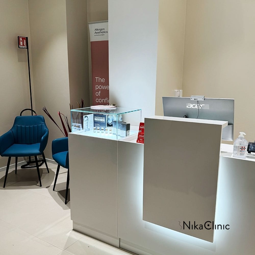 Interni della clinica estetica Nika Clinic a Milano